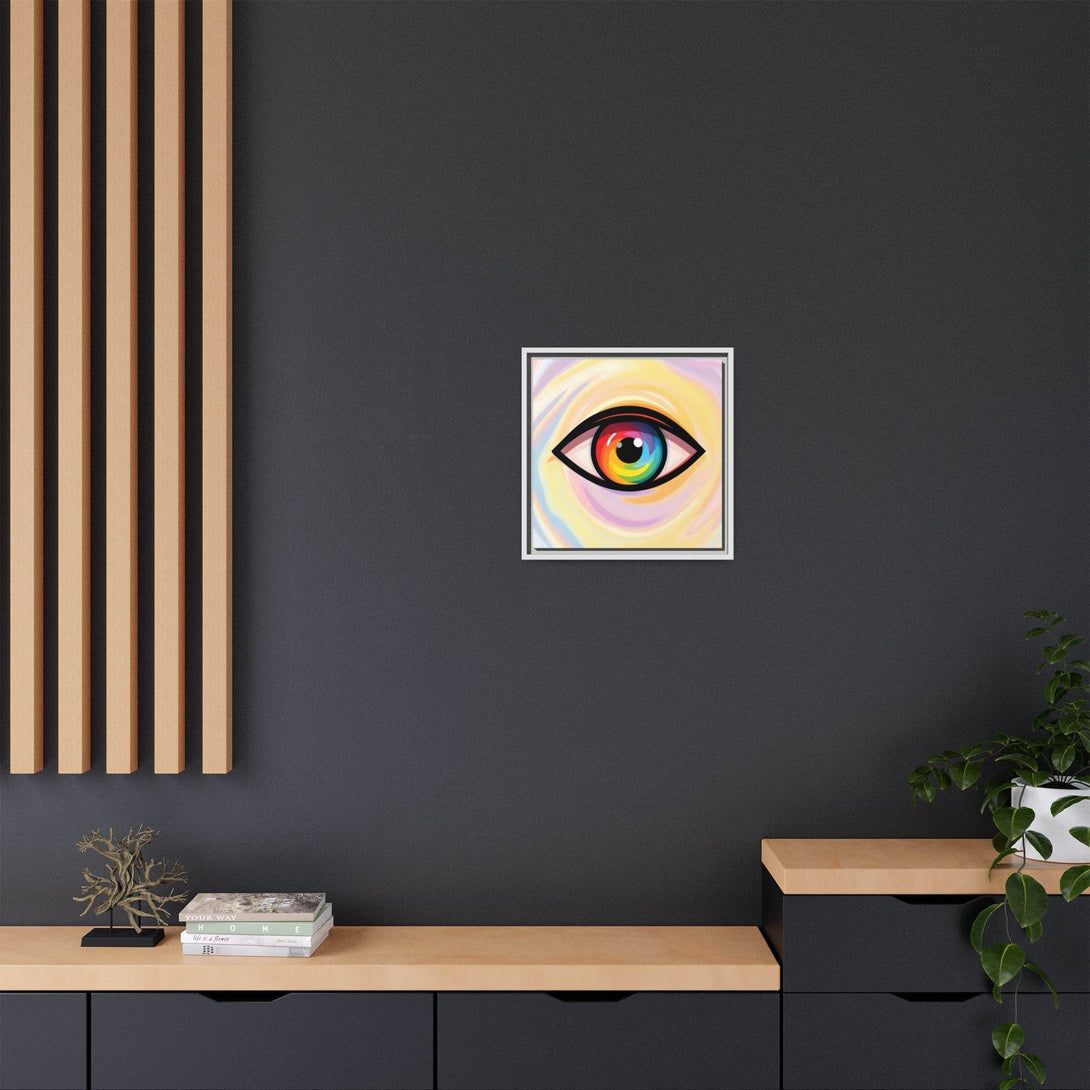 PsEyeFlow #18 - Ethereal Visionb. ( Colorful Framed Matte Canvas Decor ) - Highdellic