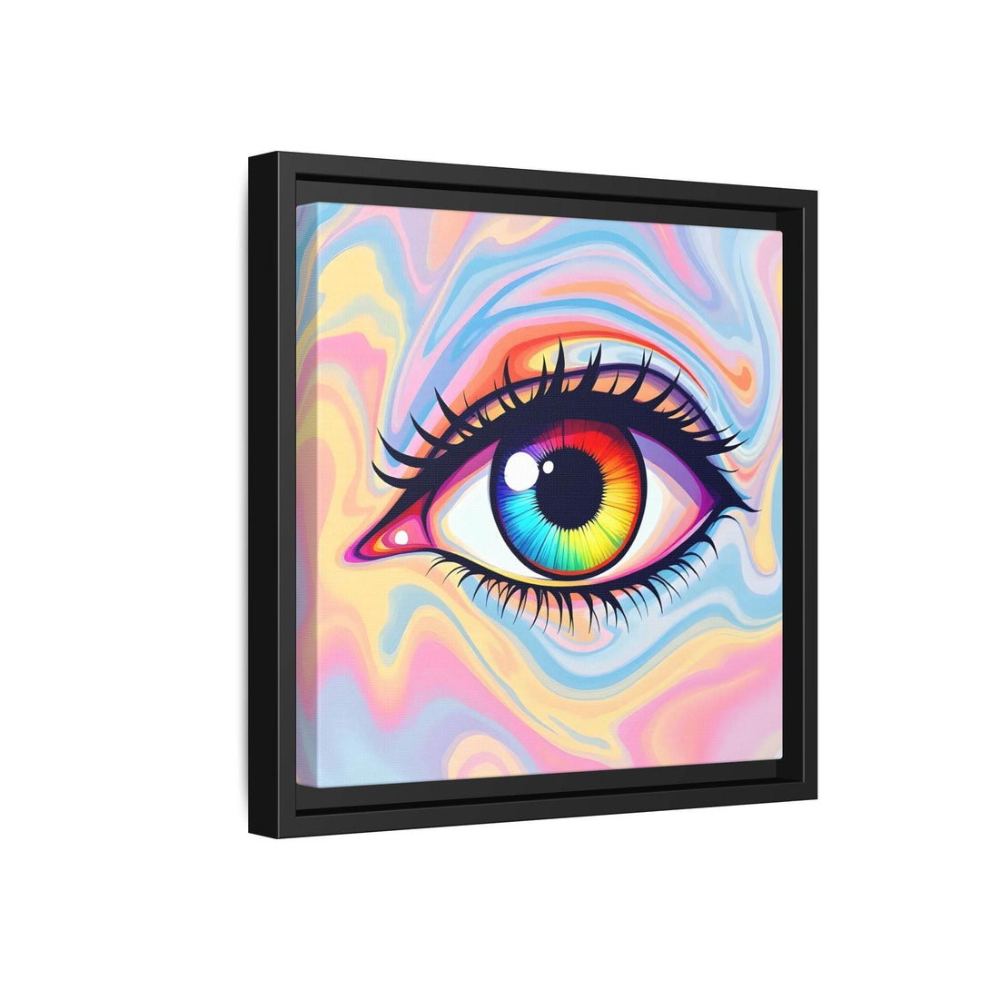 PsEyeFlow #20 - Dreamwave Vision. ( Colorful Framed Matte Canvas Decor ) - Highdellic