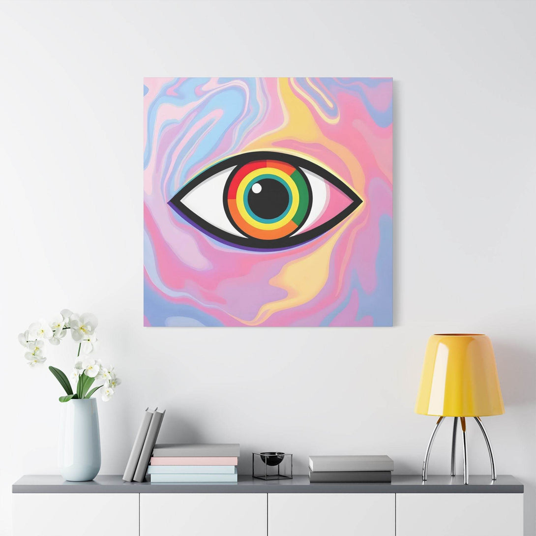 PsEyeFlow #6 - Vortex Vision. (Satin Canvas, Stretched) - Highdellic