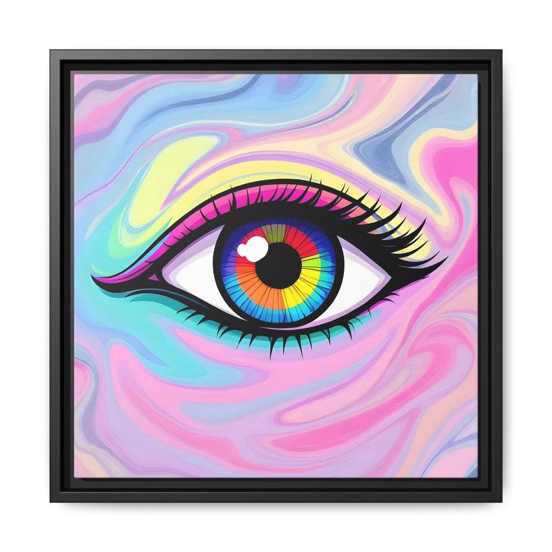PsEyeFlow #8 - Radiant Vision. ( Colourful Framed Matte Canvas Decor ) - Highdellic