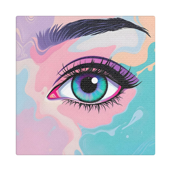 PsEyeFlow #2 – Lucid Gaze (Stretched Satin Canvas)