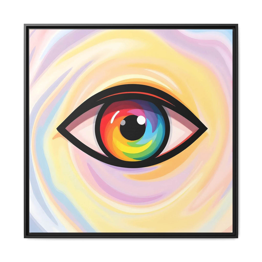 PsEyeFlow #18 - Ethereal Visionb. ( Colorful Framed Matte Canvas Decor ) - Highdellic