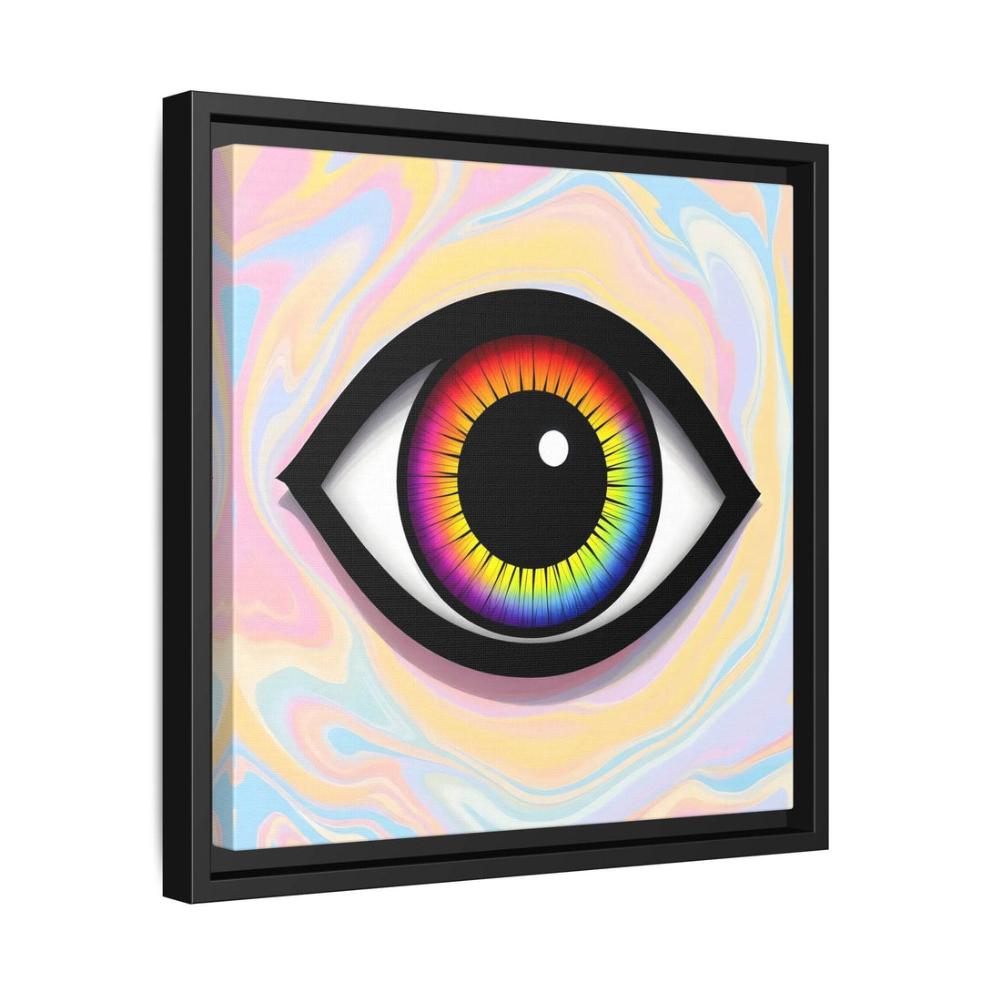 PsEyeFlow #25 - Chromatic Horizon. (Matte Canvas, Framed (Multi-color)) - Highdellic