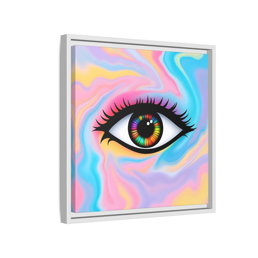 PsEyeFlow #32 - Prism Mirage on Framed Matte Canvas (multi colour) - Highdellic