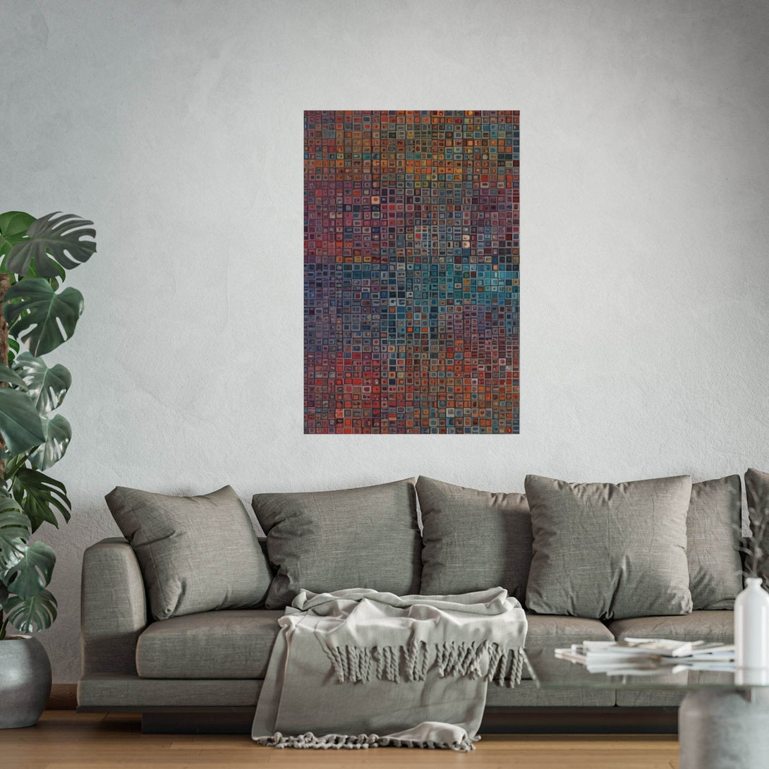 PsEyeCode #2d - Encrypted Echo on Vertical (2:3) Fine Art Poster - Highdellic