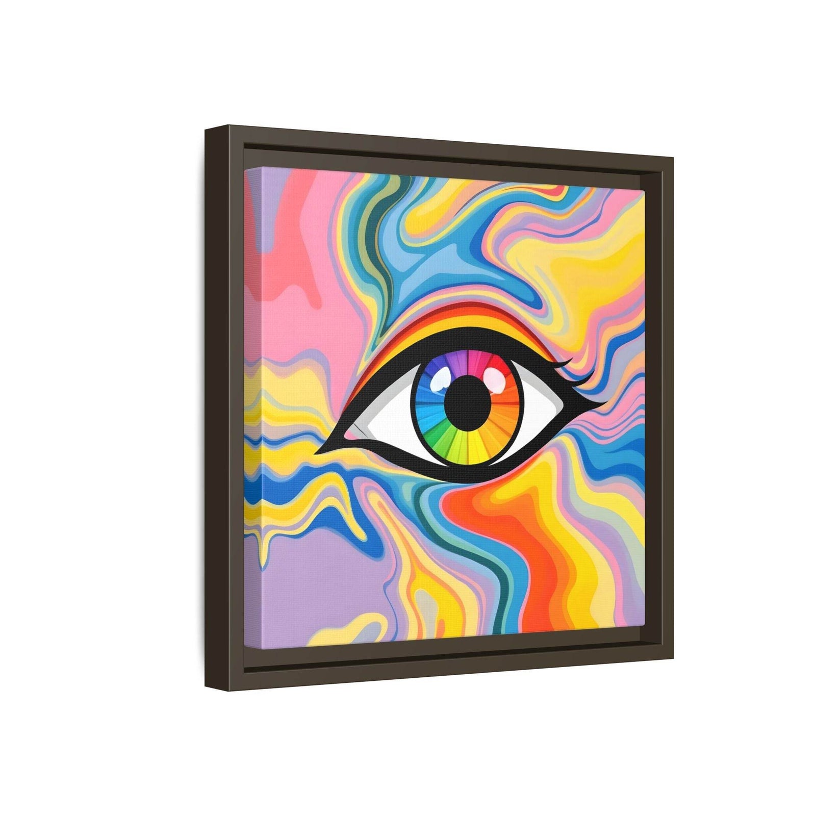 PsEyeFlow #27 - Spectrum Drift. (Matte Canvas, Framed (Multi-color)) - Highdellic