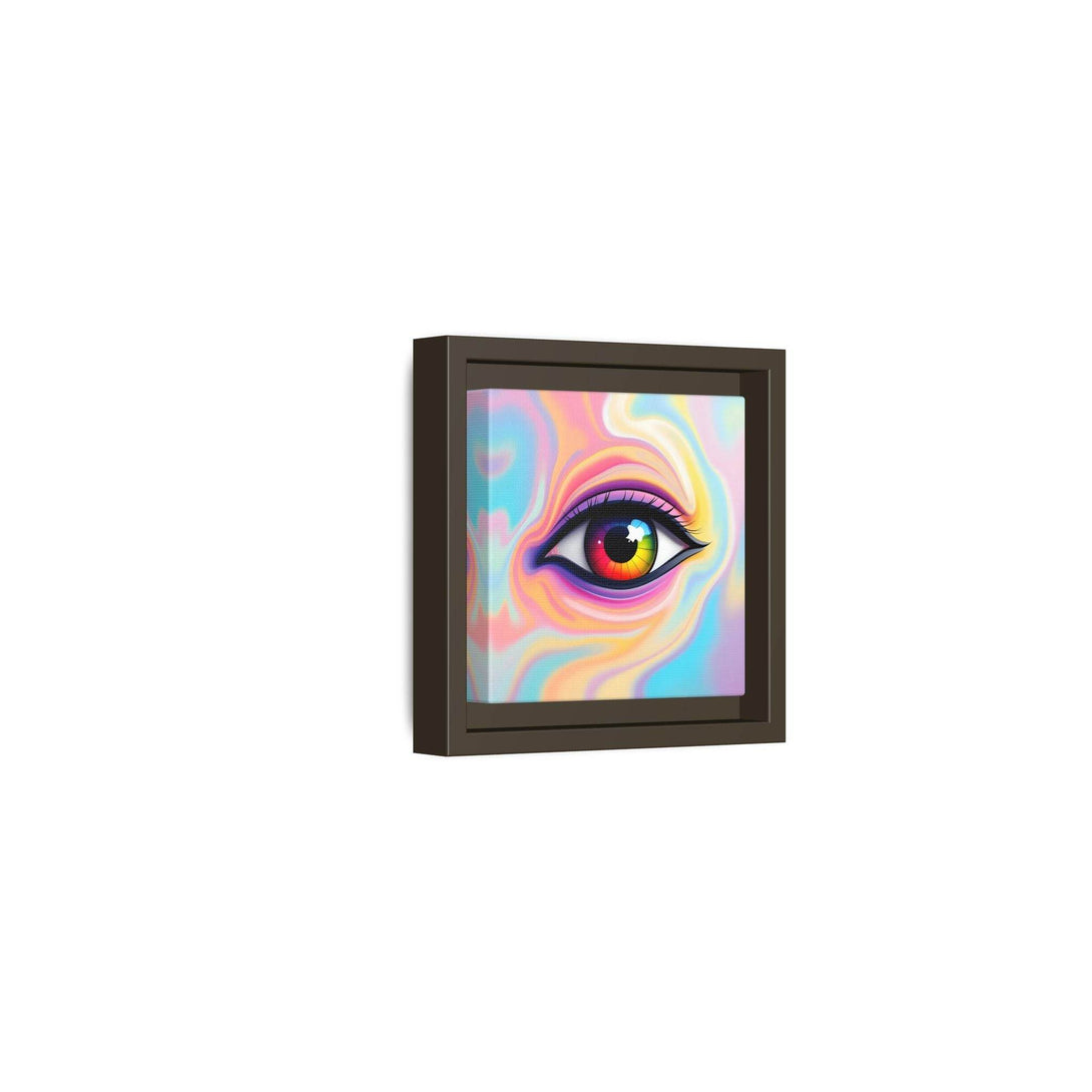 PsEyeFlow #34 – Veil of Visions on Framed Matte Canvas (multi colour) - Highdellic