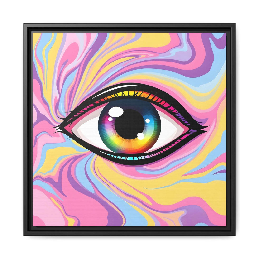 PsEyeFlow #29 - Spectrum Gaze.b (Matte Canvas, Framed (Multi-color)) - Highdellic