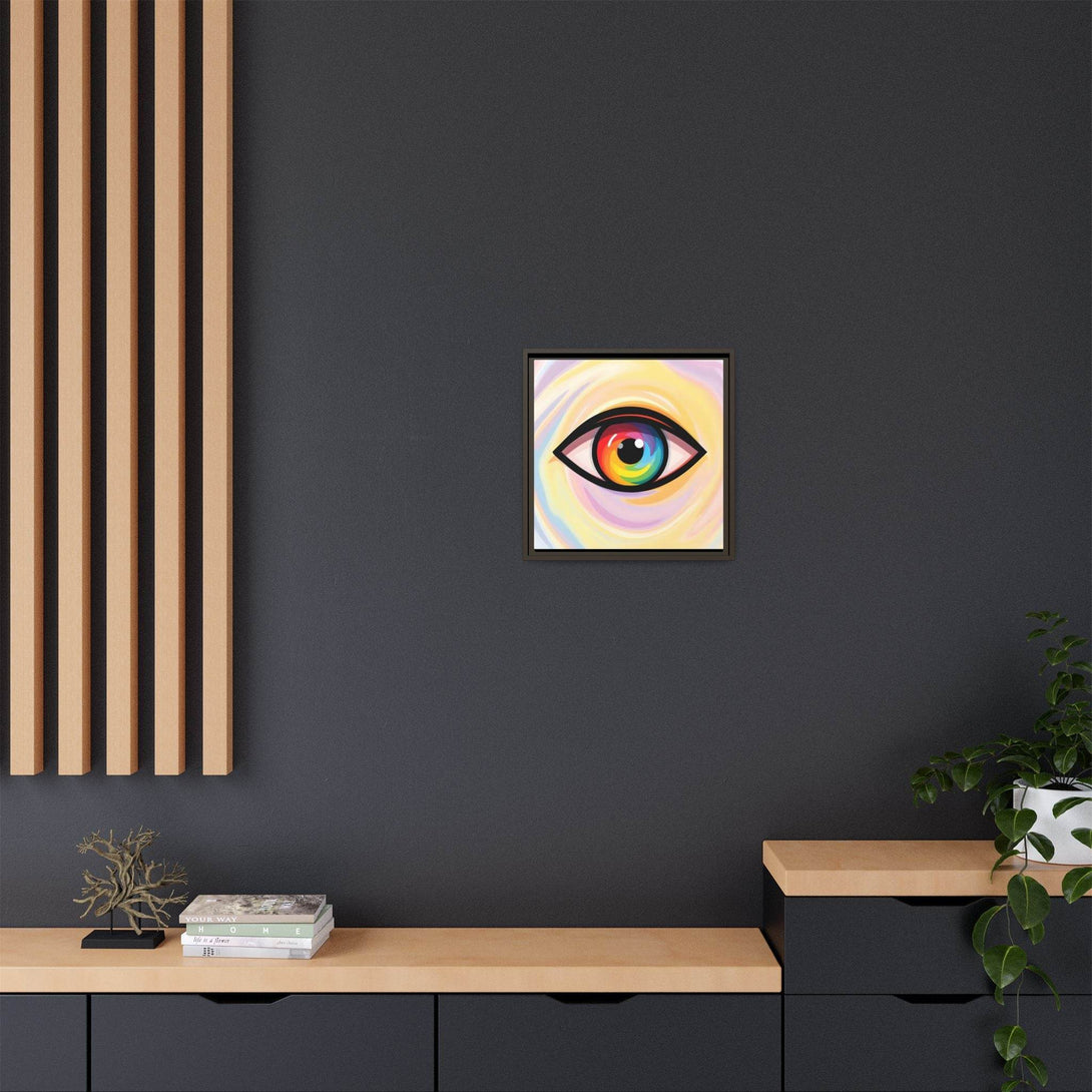 PsEyeFlow #18 - Ethereal Visionb. ( Colorful Framed Matte Canvas Decor ) - Highdellic