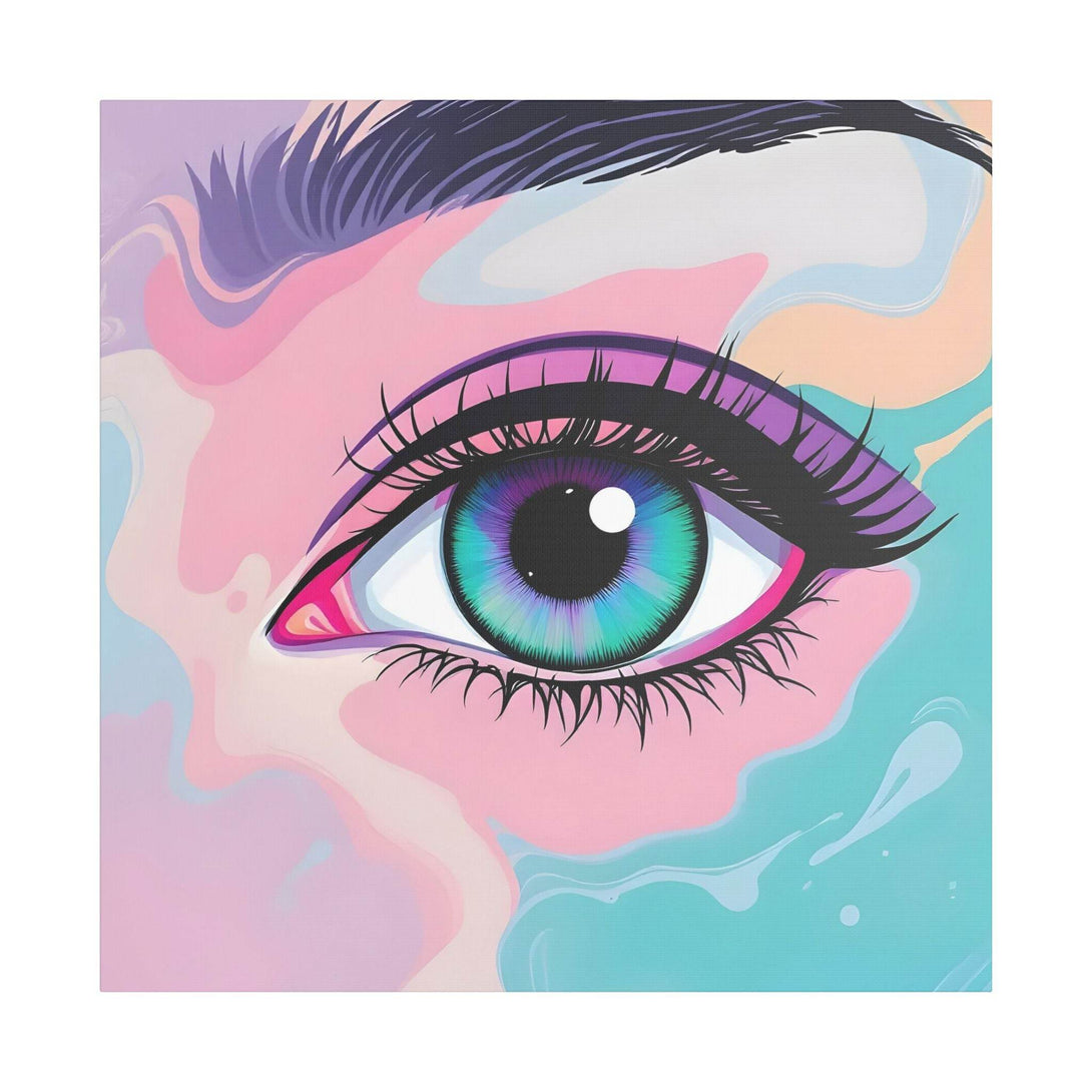 PsEyeFlow #2 – Lucid Gaze. (Satin Canvas, Stretched) - Highdellic