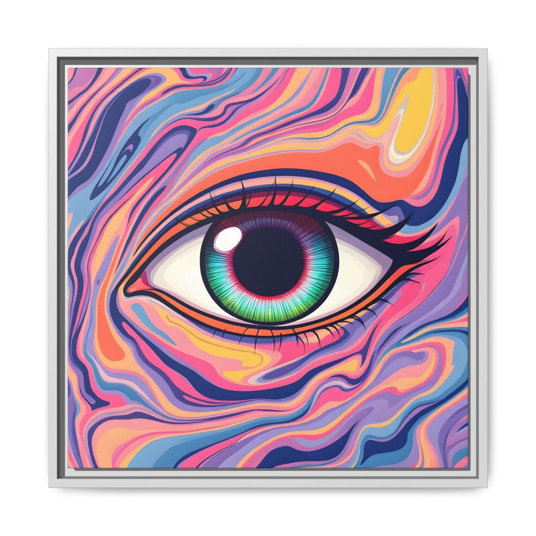 PsEyeFlow #26 - Vivid Echo - (Matte Canvas, Framed (Multi-color)) - Highdellic