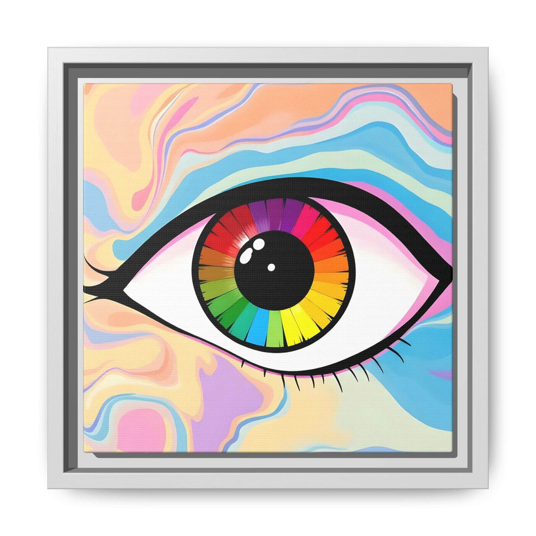 PsEyeFlow #1 – Prism Vision on Colour Framed Matte Canvas - Highdellic
