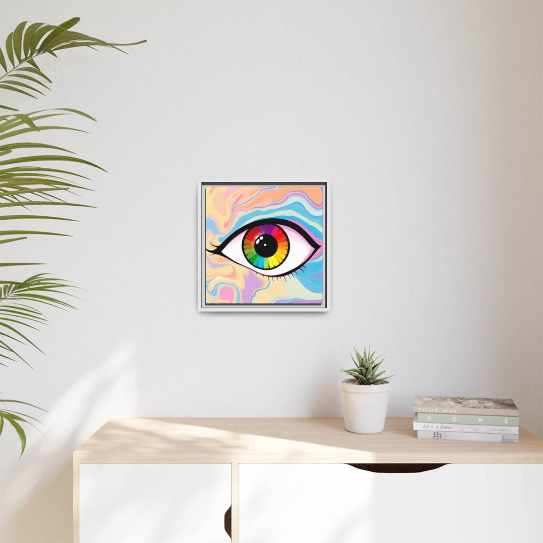 PsEyeFlow #1 – Prism Vision on Colour Framed Matte Canvas - Highdellic