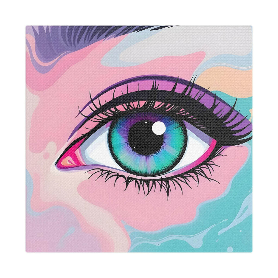 PsEyeFlow #2 – Lucid Gaze. (Satin Canvas, Stretched) - Highdellic