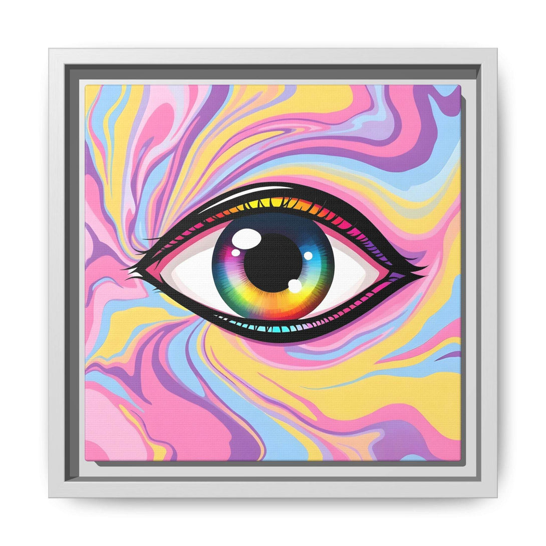 PsEyeFlow #29 - Spectrum Gaze.b (Matte Canvas, Framed (Multi-color)) - Highdellic