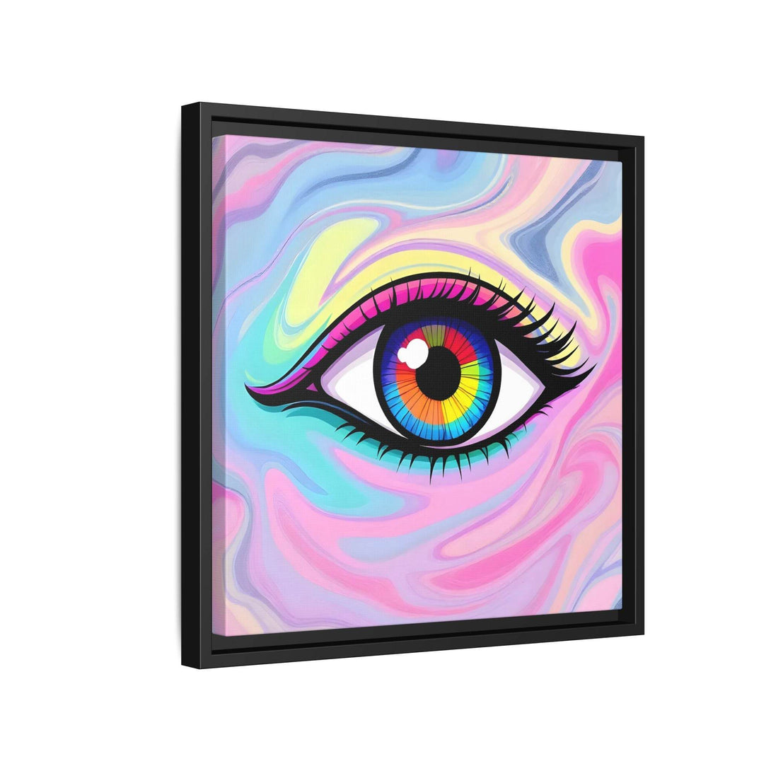 PsEyeFlow #8 - Radiant Vision. ( Colourful Framed Matte Canvas Decor ) - Highdellic