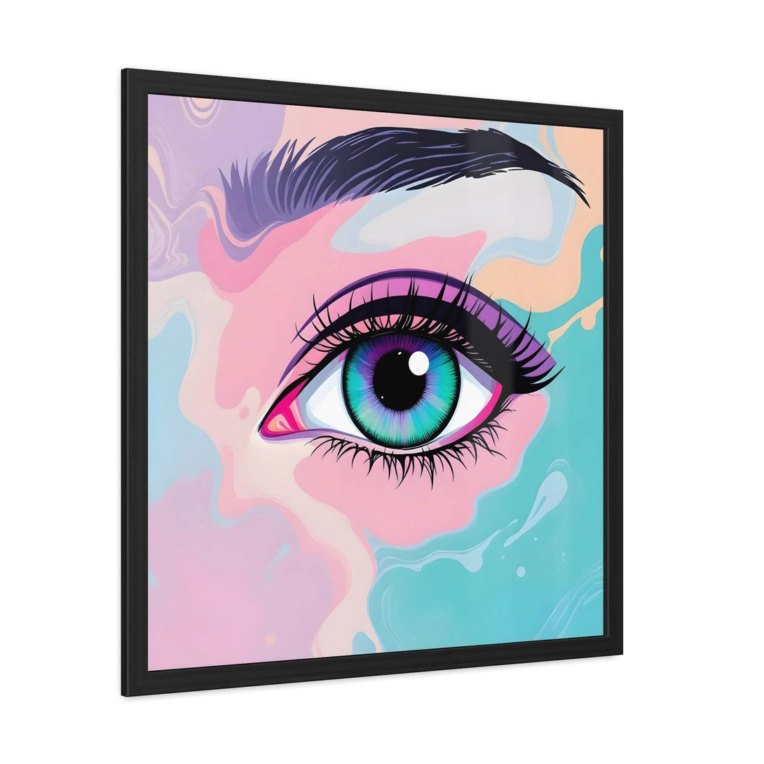 PsEyeFlow #2 – Lucid Gaze. ( wood Framed semi-gloss coated paper ) - Highdellic