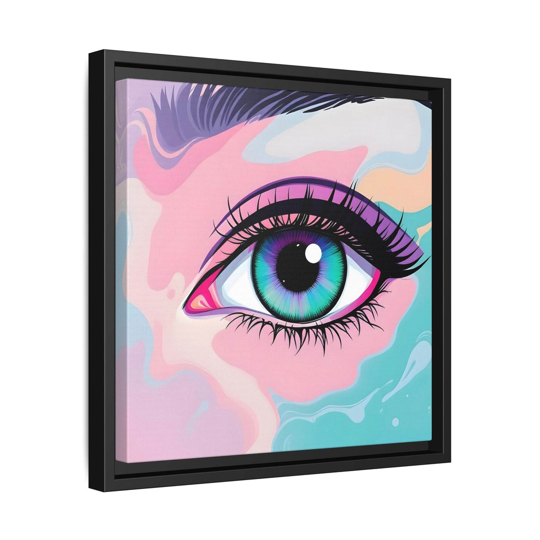PsEyeFlow #2 – Lucid Gaze. ( Colorful Framed Matte Canvas Decor ) - Highdellic