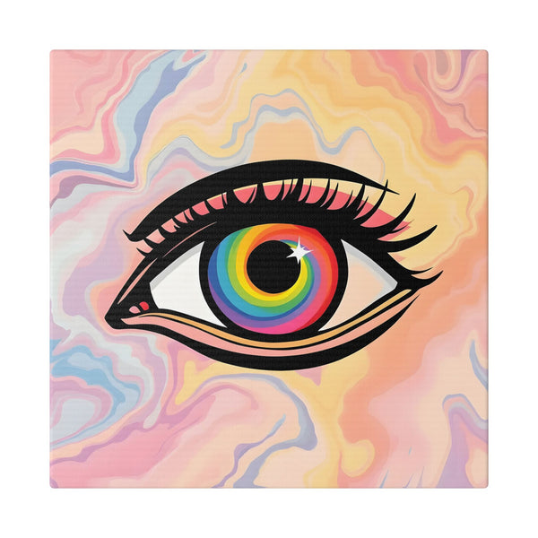 PsEyeFlow #14 - Radiant Spiral (Classic Stretched Canvas)