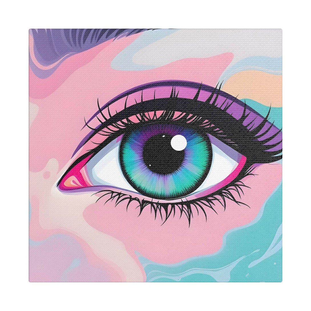 PsEyeFlow #2 – Lucid Gaze. (Satin Canvas, Stretched) - Highdellic