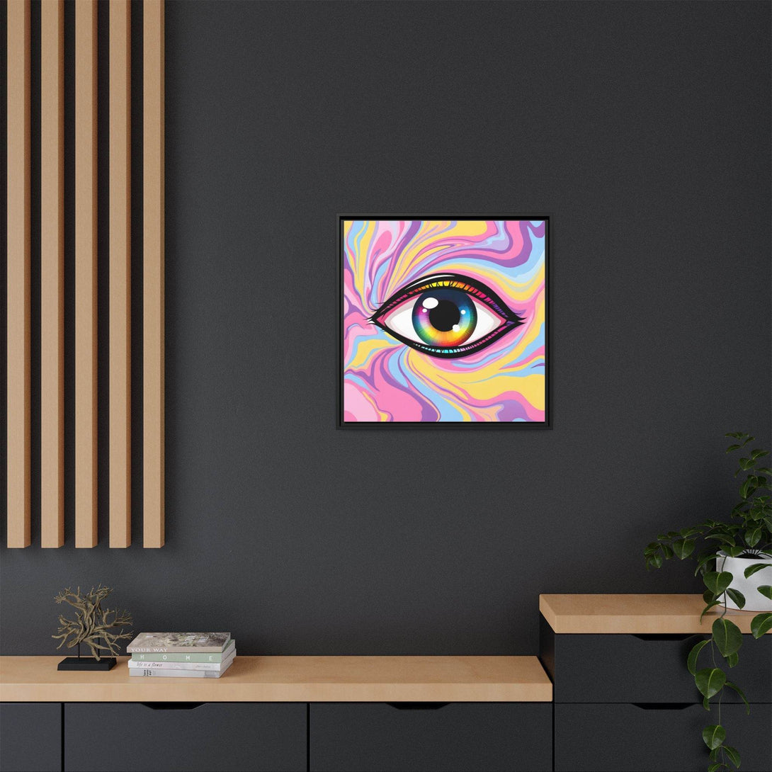 PsEyeFlow #29 - Spectrum Gaze.b (Matte Canvas, Framed (Multi-color)) - Highdellic