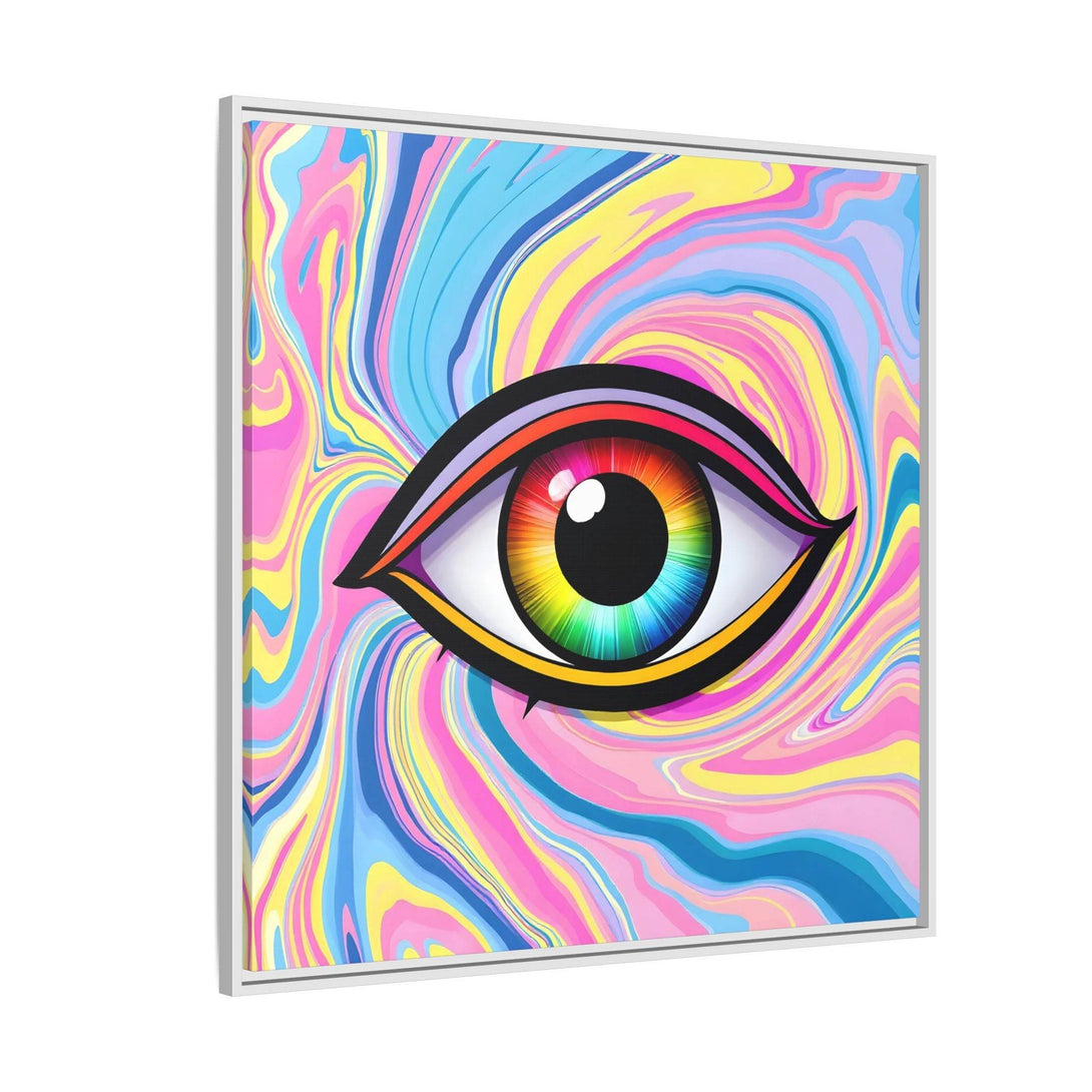 PsEyeFlow #31 - The Kaleidosoul on Framed Matte Canvas - Highdellic