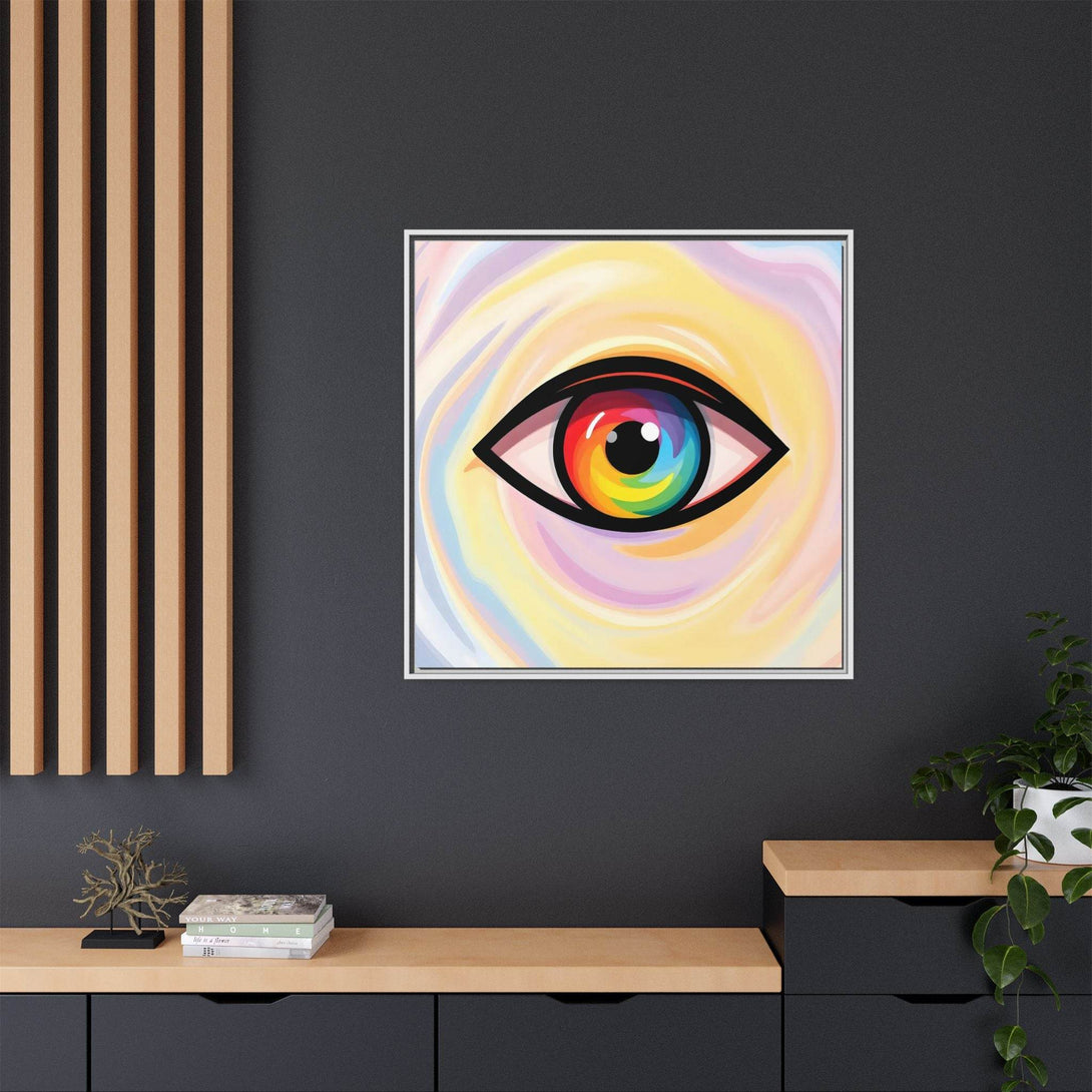 PsEyeFlow #18 - Ethereal Visionb. ( Colorful Framed Matte Canvas Decor ) - Highdellic