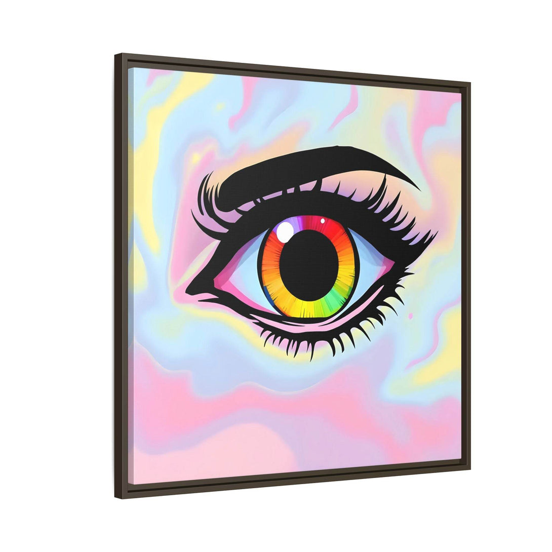PsEyeFlow #35 - Spectrum Sentinel on Framed Matte Canvas (multi colour) - Highdellic