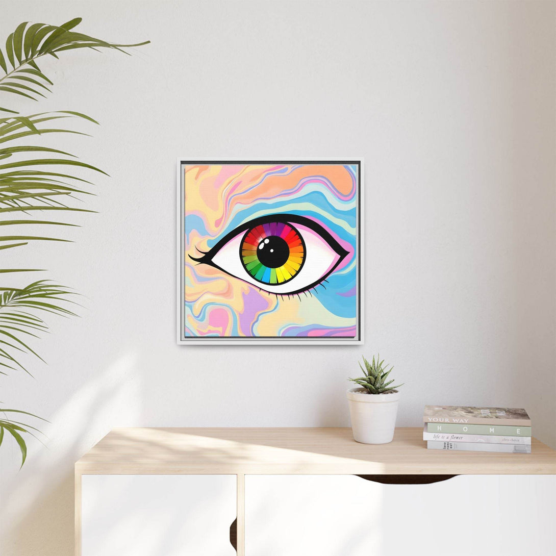 PsEyeFlow #1 – Prism Vision. (Matte Canvas, Framed, Multi-color) - Highdellic