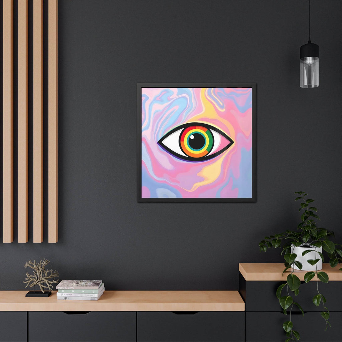 PsEyeFlow #6 - Vortex Vision. ( wood Framed semi-gloss coated paper ) - Highdellic