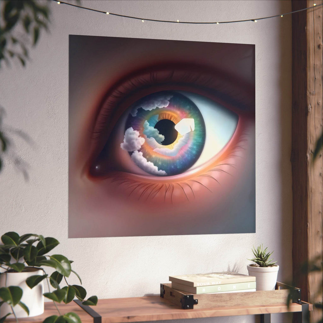 PsEyeDream #2 - Celestial Vision on Square Fine Art Poster - Highdellic