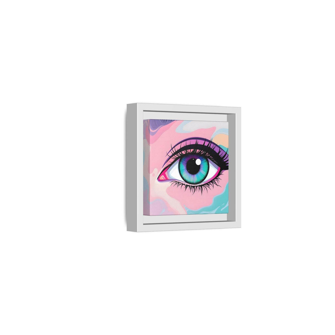 PsEyeFlow #2 – Lucid Gaze. ( Colorful Framed Matte Canvas Decor ) - Highdellic