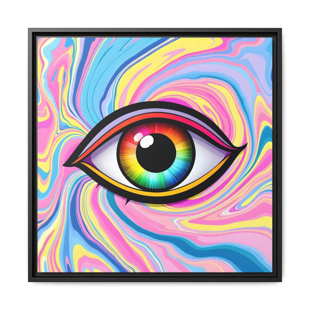 PsEyeFlow #31 - The Kaleidosoul on Framed Matte Canvas - Highdellic