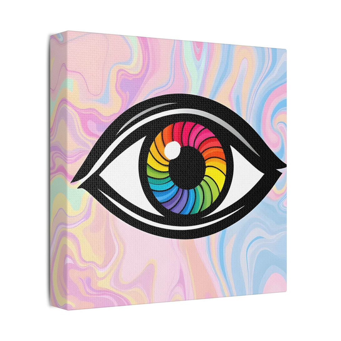 PsEyeFlow #10 - Hypnotic Spectrum. (Satin Canvas, Stretched) - Highdellic