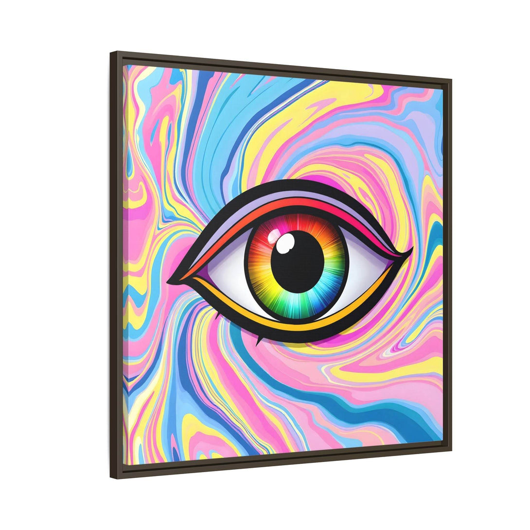PsEyeFlow #31 - The Kaleidosoul on Framed Matte Canvas - Highdellic