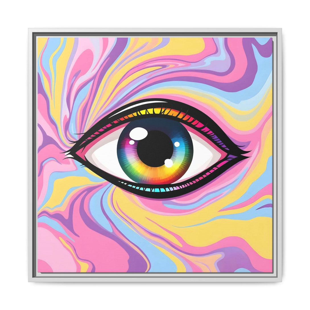 PsEyeFlow #29 - Spectrum Gaze.b (Matte Canvas, Framed (Multi-color)) - Highdellic