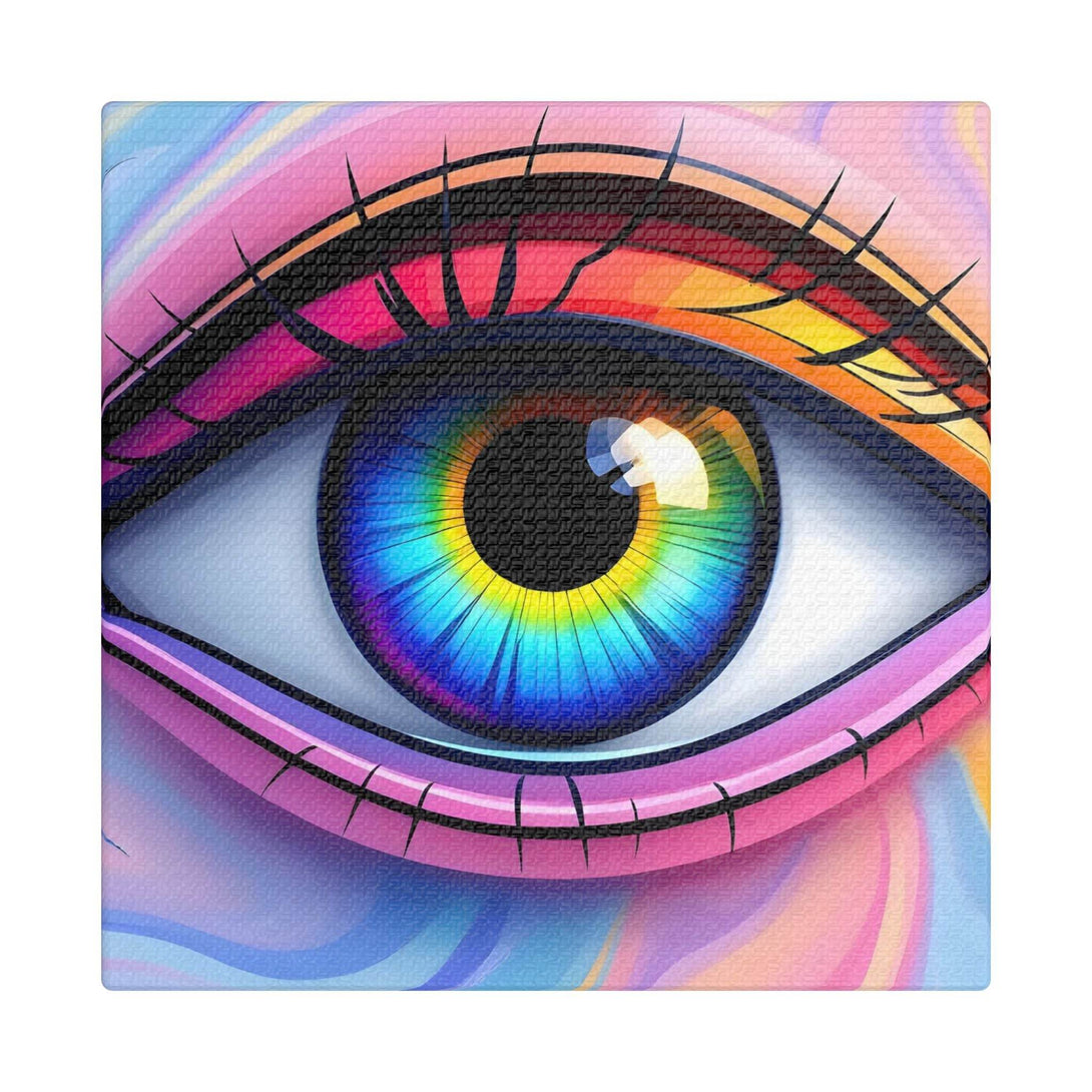 PsEyeFlow #13 - Luminous Gaze. (Satin Canvas, Stretched) - Highdellic