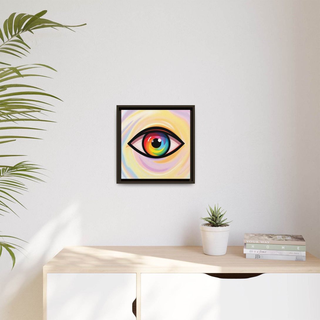 PsEyeFlow #18 - Ethereal Visionb. ( Colorful Framed Matte Canvas Decor ) - Highdellic