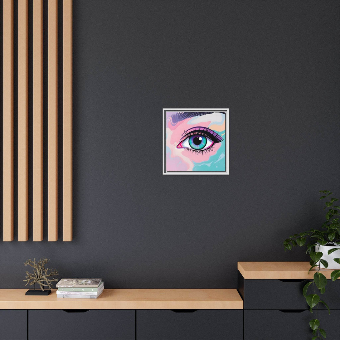 PsEyeFlow #2 – Lucid Gaze. ( Colorful Framed Matte Canvas Decor ) - Highdellic