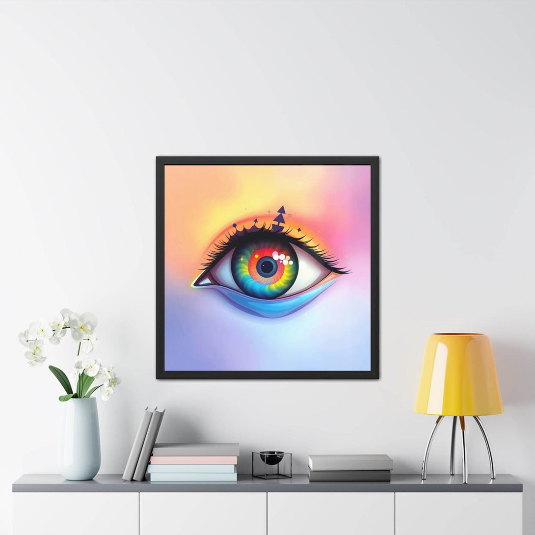 PsEyeDream #6 - Ephermeral Vision on Semi-Gloss Coated Framed Poster - Highdellic