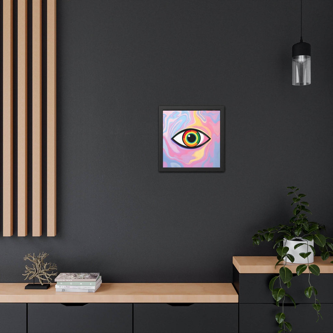 PsEyeFlow #6 - Vortex Vision. ( wood Framed semi-gloss coated paper ) - Highdellic