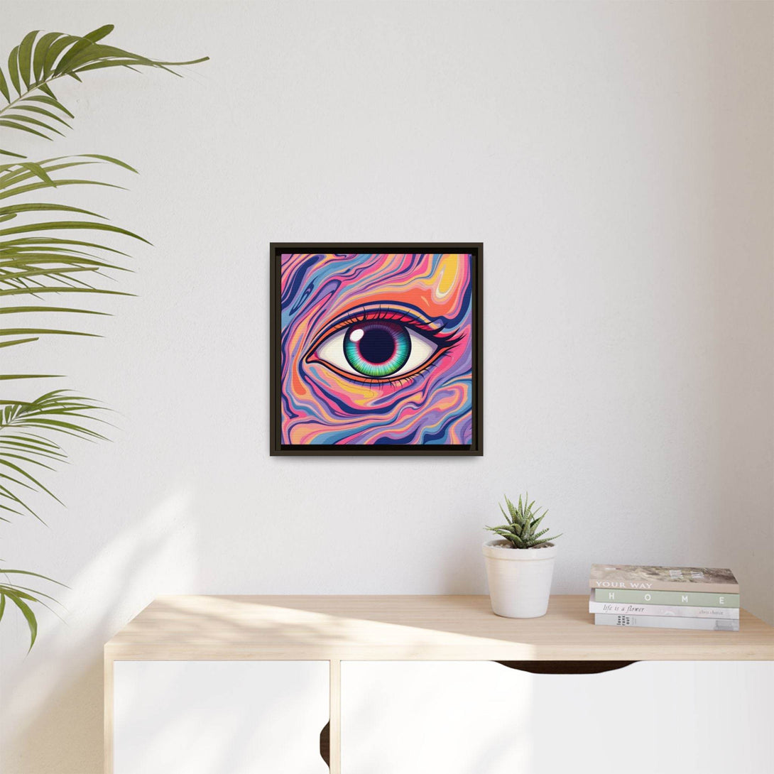 PsEyeFlow #26 - Vivid Echo - (Matte Canvas, Framed (Multi-color)) - Highdellic
