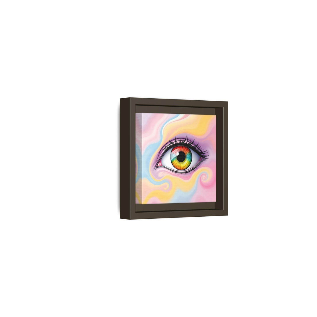 PsEyeFlow #36 – The Whispering Spiral on Framed Matte Canvas - Highdellic