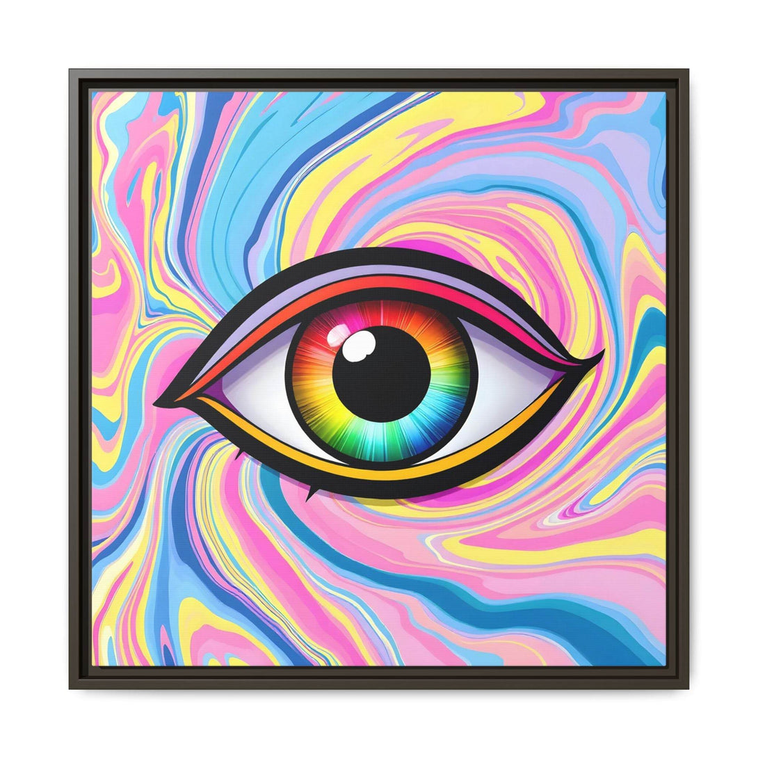 PsEyeFlow #31 - The Kaleidosoul on Framed Matte Canvas - Highdellic