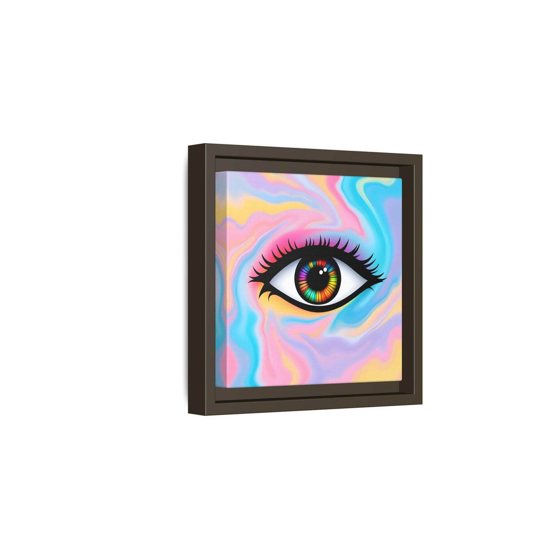 PsEyeFlow #32 - Prism Mirage on Framed Matte Canvas (multi colour) - Highdellic