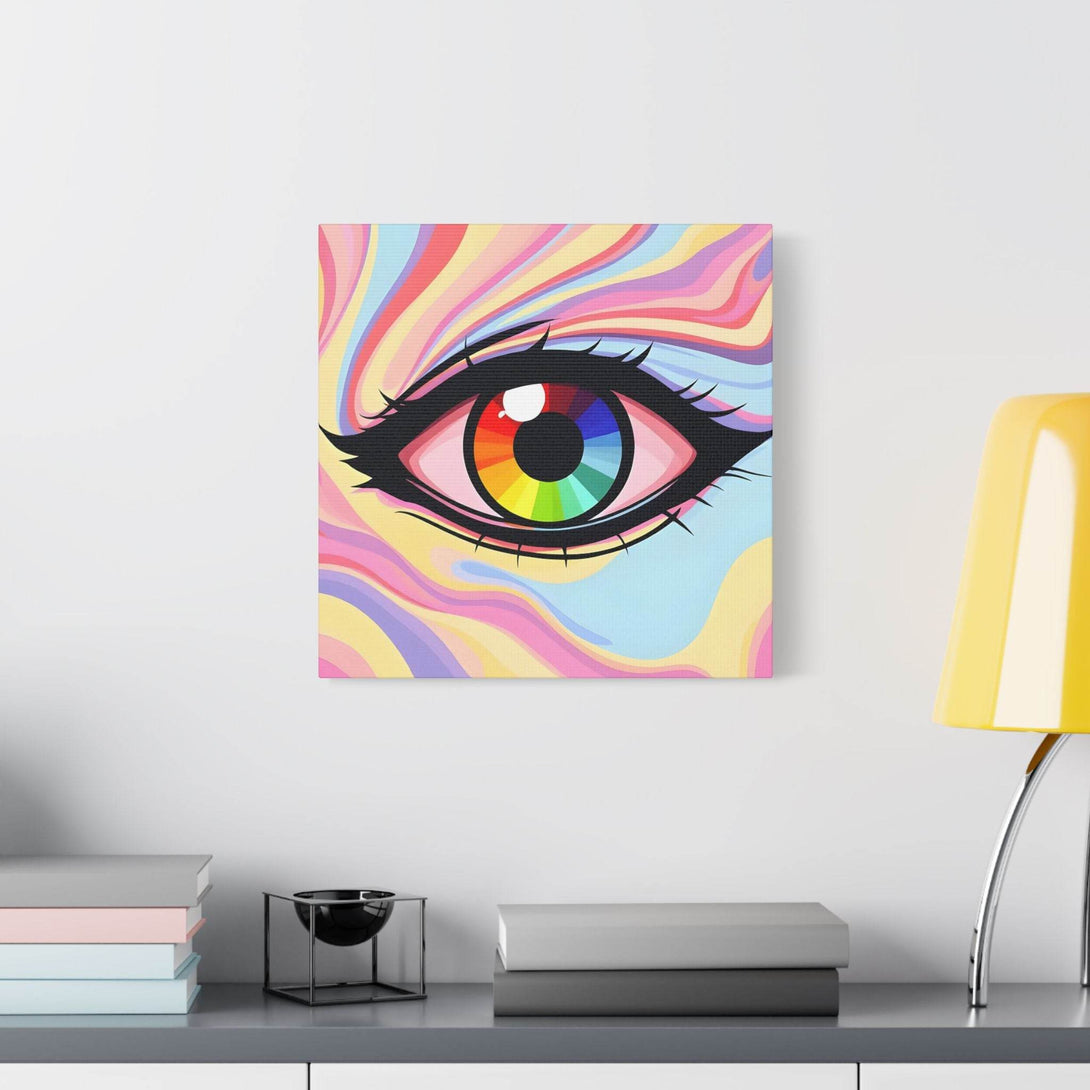PsEyeFlow #15 - Chromatic Dream. (Satin Canvas, Stretched) - Highdellic