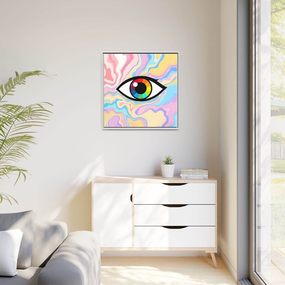 PsEyeFlow #30 - Spectrum Vision (Matte Canvas, Framed (Multi-color)) - Highdellic