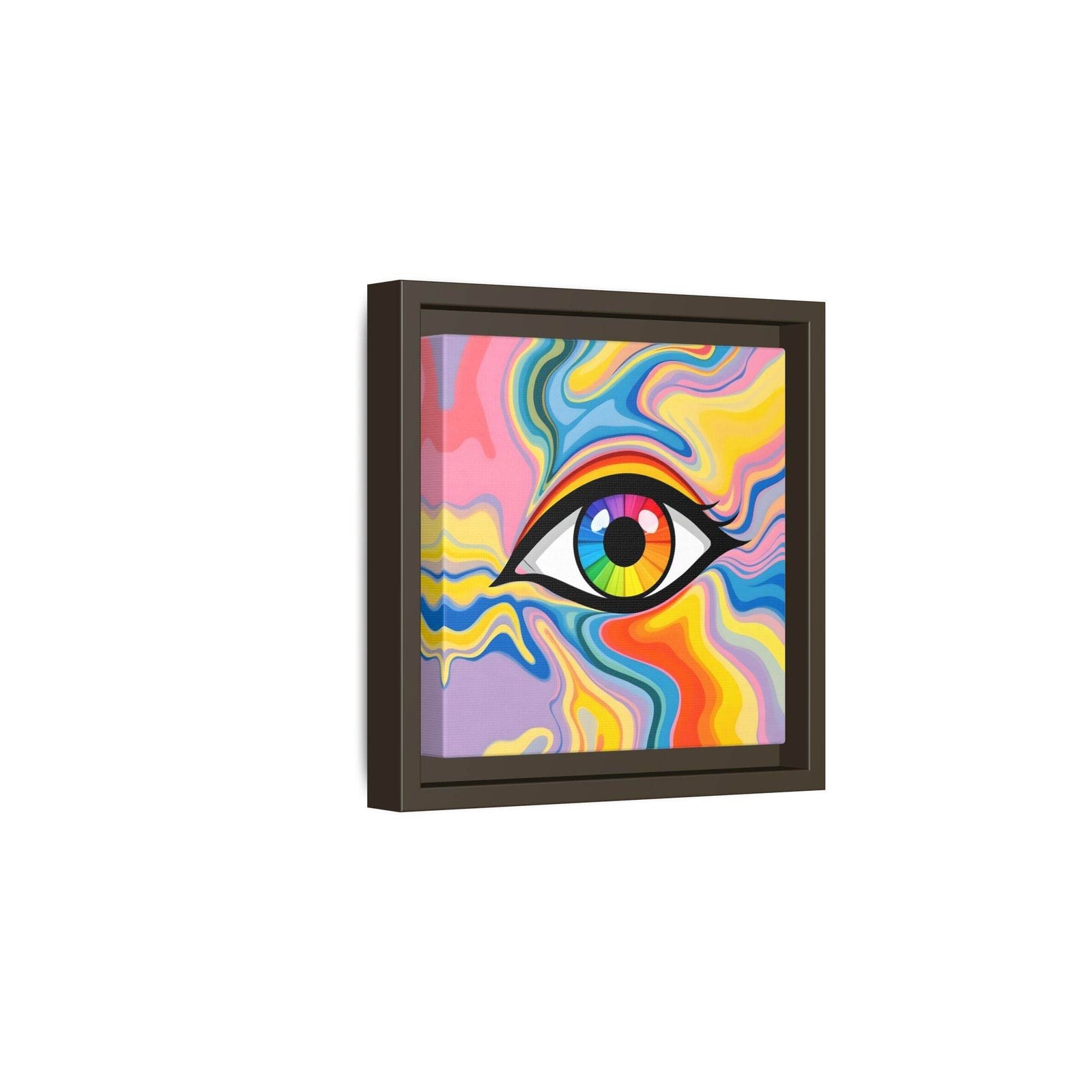 PsEyeFlow #27 - Spectrum Drift. (Matte Canvas, Framed (Multi-color)) - Highdellic