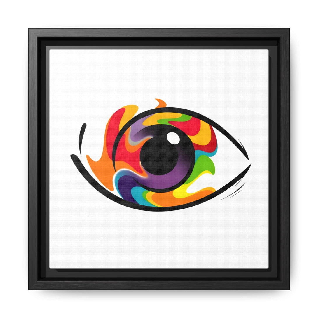 PsEyeGo 3 – Chromatic Flame on Framed Matte Canvas (Multi-color) - Highdellic