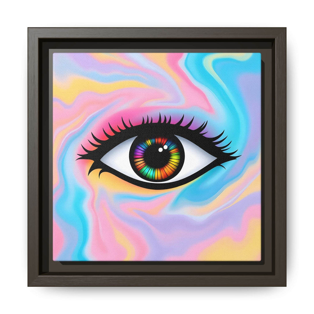 PsEyeFlow #32 - Prism Mirage on Framed Matte Canvas (multi colour) - Highdellic